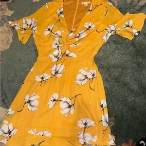 Miami Yellow flowy dress size xxs in women’s